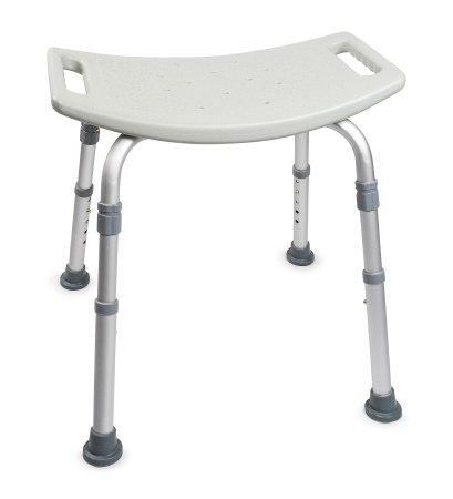 McKesson McKesson Bath Bench Fixed Handle Aluminum Frame Without Backrest 15-1/2 to 19-1/2 Inch Height - 146-RTL12203KDR