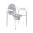 McKesson - Folding Commode Chair Fixed Arm Steel Frame Back Bar 13-1/4 Inch Seat Width - 146-11148N-4