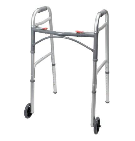 McKesson McKesson Folding Walker Aluminum Frame 350 lbs. Weight Capacity 32 to 39 Inch Height - 146-10210-4