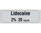Shamrock - Drug Label Anesthesia Label Lidocaine / 2% 20 mg/mL Gray 1/2 X 1 Inch - SA-3011-PRE