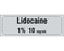 Shamrock Scientific Shamrock Pre-Printed Label Anesthesia Label Lidocaine / 1% 10 mg/mL Gray 1/2 X 500 Inch - SA-3010-PRE