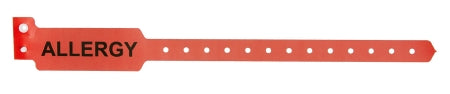 Typenex - Identification Wristband Alert Band Permanent Snap Allergy - 1ALERT01