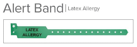 Typenex Medical Typenex Identification Band Alert Wristband Permanent Snap Allergy Alert - 1ALERT03