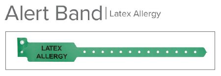 Typenex - Identification Wristband Alert Band Permanent Snap Allergy Alert - 1ALERT03