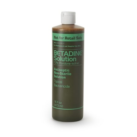Betadine - Skin Prep Solution 16 oz. Bottle 10% Strength Povidone-Iodine NonSterile - 67618015017