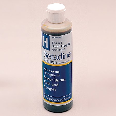 Emerson Healthcare Betadine Prep Solution 4 oz. Bottle 10% Povidone-Iodine - 67618015004