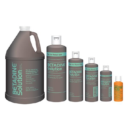 Emerson Healthcare Betadine Prep Solution 1/2 oz. Bottle 10% Povidone-Iodine - 67618015005