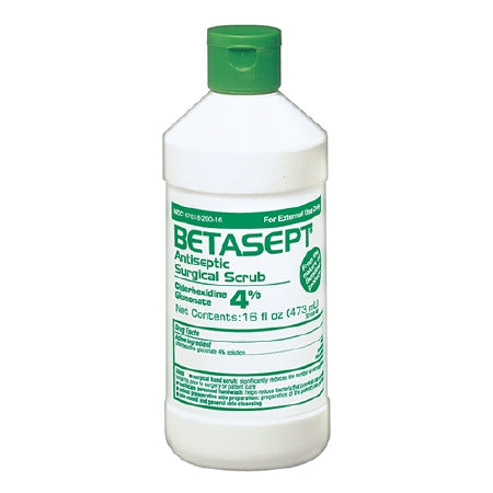 Emerson Healthcare Betasept Surgical Scrub 16 oz. Bottle 4% CHG (Chlorhexidine Gluconate) - 67618020016