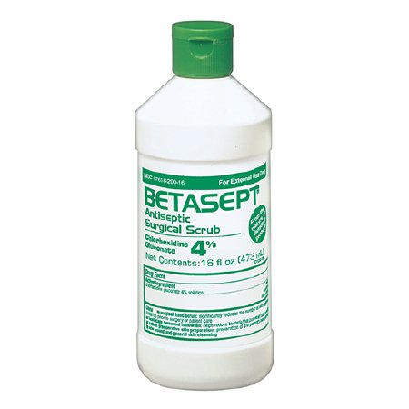 Betasept - Surgical Scrub Solution 16 oz. Bottle 4% Strength CHG (Chlorhexidine Gluconate) NonSterile - 67618020016