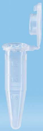 SafeSeal - Microcentrifuge Tube Conical Bottom Plain 10.8 X 39 mm 1.5 mL Without Color Coding Hinged Snap Cap Polypropylene Tube - 72.706