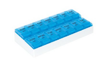 Push-to-Open - Pill Organizer 7 Day 2 Dose - 70093
