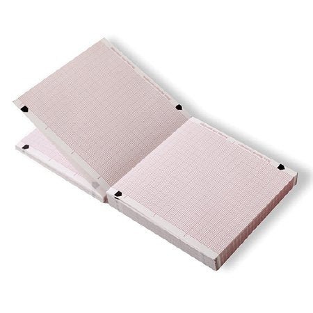 Zoll Medical Recording Paper 80 mm Fan-Fold Red Grid - 8000-0302