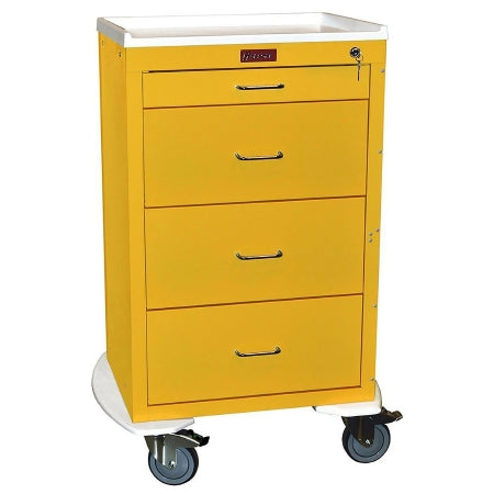 Mini Line - Isolation Cart 22 X 29.25 X 42.75 Inch (3)-9 Inch, (1)-3 Inch Drawer Configuration, 16.75 X 18.5 Inch Internal Drawer - 4254K