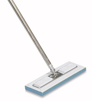 Contec Klean Max - Cleanroom Wet Mop Pad Sealed Edge Medium White Microfiber / Polyester Disposable - HCKM3002