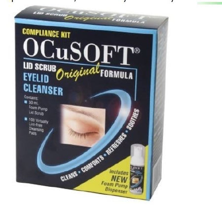 OCuSOFT Lid Scrub Compliance Kit - Eyelid Cleanser Kit 100 per Box Topical Foam - 54799030500