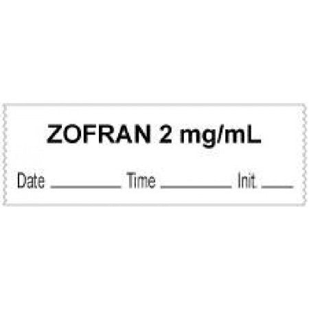 PDC - Drug Label Anesthesia Label Zofran 2mg/mL Date_Time_Int White 1/2 X 1 Inch - 59727047