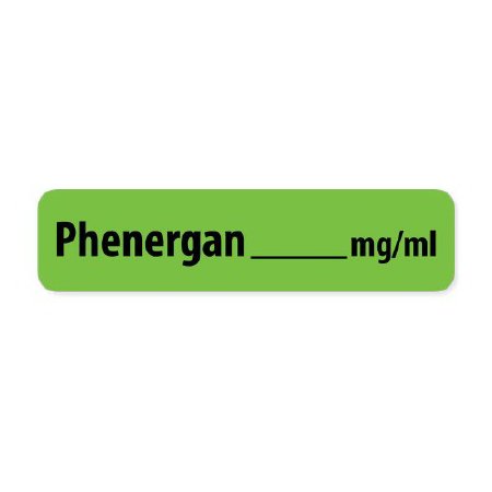 MedVision - Drug Label Anesthesia Label Phenergan_mg/mL Green 5/16 X 1-1/4 Inch - MV01FG3643P