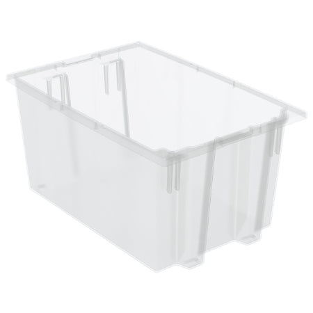 Akro-Mils Nest and Stack Tote Clear Plastic 15 X 19-1/2 X 29-1/2 Inch - 35300SCLAR