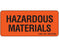 Shamrock - Pre-Printed Label Warning Label Fluorescent Red Hazardous Materials Black Biohazard 1 X 2-1/4 Inch - SB-375H