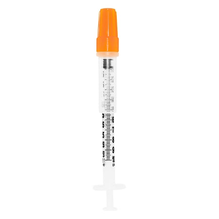 Sol-Millennium Medical Insulin Syringe with Needle 1 mL 29 Gauge 1/2 Inch Attached Needle - 200017SG