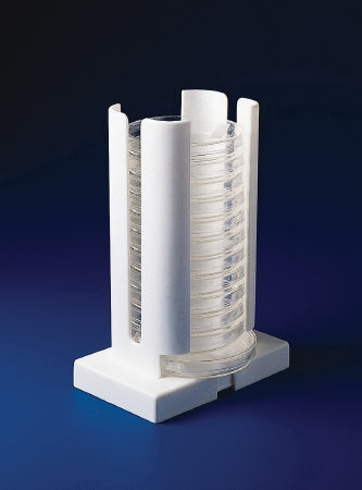 Bel-Art Products Petri Dish Dispenser Rack 3-1/2 X 8-1/4 X 8-1/4 Inch, Holds 10.2 cm 15 Petri Dishes - 189820002