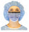 PremierPro - Procedure Mask with Eye Shield Anti-fog Foam Pleated Earloops One Size Fits Most Sea Blue NonSterile ASTM Level 3 Adult - 2451