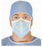 PremierPro - Surgical Mask Pleated Tie Closure One Size Fits Most Light Blue NonSterile ASTM Level 1 Adult - 2460