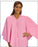 Simply Soft - Exam Cape Pink One Size Fits Most Front Opening Snap Closure Female - 740
