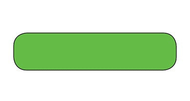 Health Care Logistics Indeed Blank Label Multipurpose Label Without Legend Green 3/8 X 1-5/8 Inch - 2202