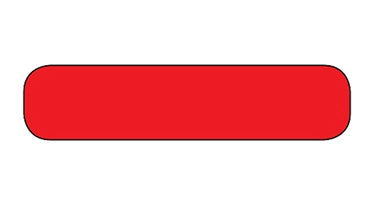 Health Care Logistics Indeed Blank Label Multipurpose Label Without Legend Red 3/8 X 1-5/8 Inch - 2201