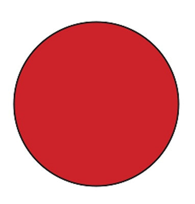 Health Care Logistics Indeed Blank Label Multipurpose Label Without Legend Red 3/4 Inch Diameter - 2550