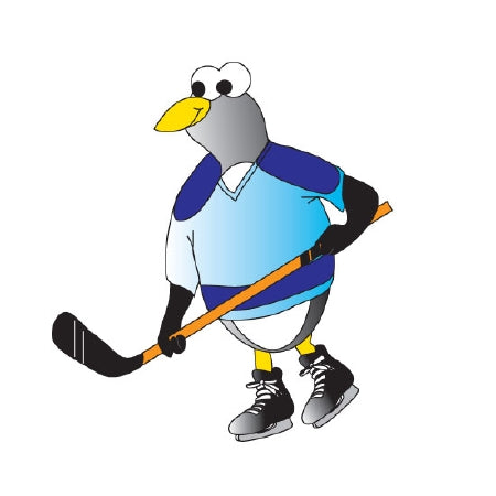 Clinton Industries - Hockey Penguin Graphic - 9744