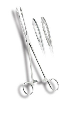 Euro-Med - Uterine Polyp Forceps Foerster 10 Inch Length Curved - 415-141
