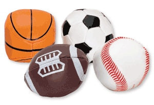 Medibadge Kids Love Stickers 24 Per Unit Soft Sport Balls Toy Chest 2 Inch - 5594