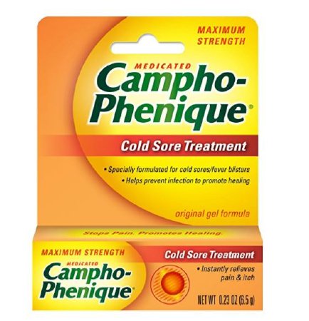 Campho-Phenique - Cold Sore Pain Relief 10.8% - 4.7% Strength Camphor / Phenol Topical Gel 0.23 oz. - 69536010823