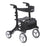 drive Nitro Elite CF - 4 Wheel Rollator Black Adjustable Height / Lightweight / Folding Carbon Fiber Frame - RTL10266CF