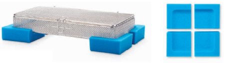 Key Surgical - Corner Guard 1.25 X 6 X 6 Inch, Blue, Closed-cell Foam, Single-use - CS-9125C
