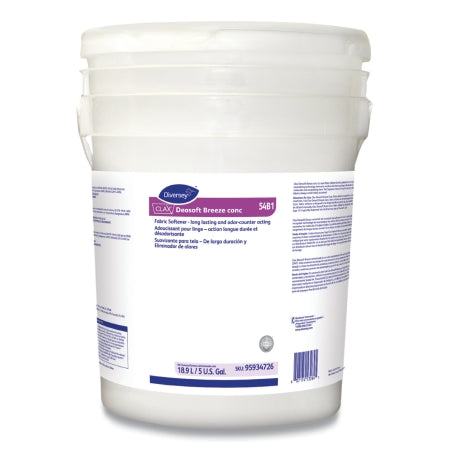 Diversey Clax Deosoft Breeze - Fabric Softener 5 gal. Pail Liquid Concentrate Fresh Scent - DVS95934726