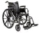 Drive Medical Cruiser II Wheelchair Dual Axle Desk Length Arm Flip Back, Removable Arm Style Mag Wheel Black 18 Inch Seat Width 250 lbs. Weight Capacity - K218-SF