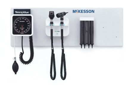 McKesson McKesson Integrated Wall System Ophthalmoscope / Otoscope / BP Aneroid / Specula Dispenser / Transformer - 156-3