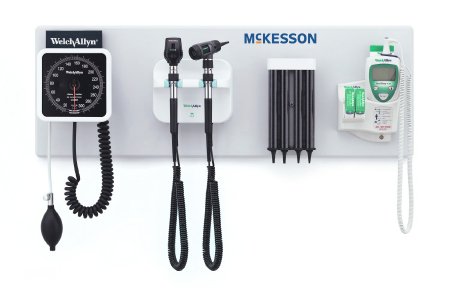 McKesson McKesson Integrated Wall System Ophthalmoscope / Otoscope / BP Aneroid / Specula Dispenser / Thermometer / Transformer - 156-4
