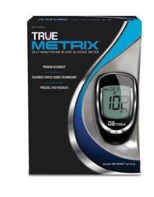 True Metrix - Blood Glucose Meter 4 Second Results Stores Up To 500 Results , 7 , 14 , and 30 Day Averaging No Coding Required - RE4H01-01