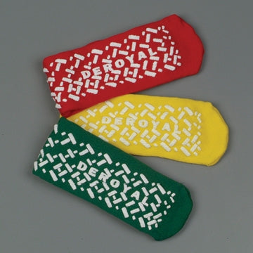 DeRoyal - Fall Management Slipper Socks Large / X-Large Green Above the Ankle - M3054-U