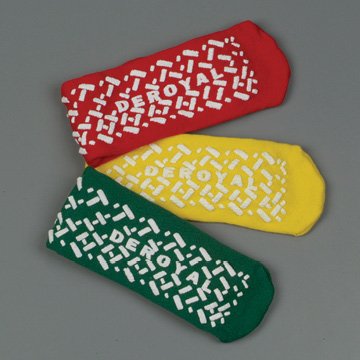 DeRoyal - Fall Management Slipper Socks Large / X-Large Yellow Above the Ankle - M3045-U
