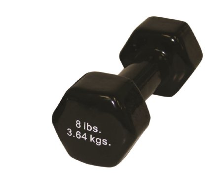 CanDo - Dumbbell Hexagon Heads 8 lbs. - 10-0557-1
