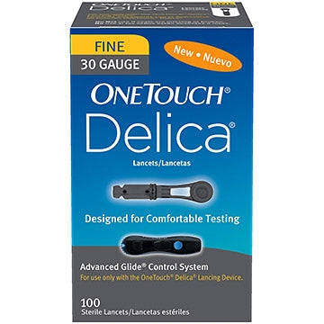 LifeScan Onetouch Suresoft Lancet OneTouch SureSoft Adjustable Depth Lancet Needle 30 Gauge Twist Top - 812608030026