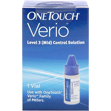 LifeScan OneTouch Verio Control Solution Blood Glucose 48 Vials Level 3 (Mid) - 353885007764