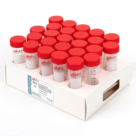 Diamond Max - Centrifuge Tube Conical Bottom Plain 50 mL Red Screw Cap Polypropylene Tube - 6298