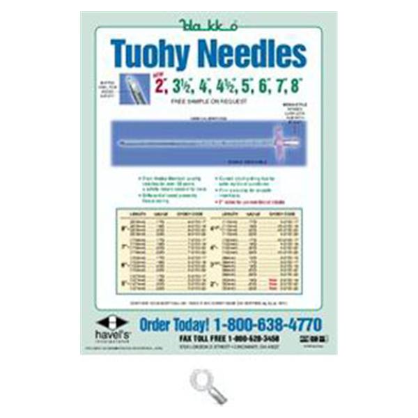 Havel's Inc Needle 17Gx6 Weiss Tuohy Epidural Blnt Ll 10Cm Calibrations Cnvntnl 10/Box - 6-2150-17