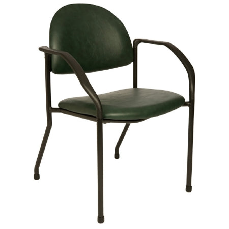 The Brewer Company 1200 Series Side Chair Deep Sea With Armrests Vinyl - 1200-29